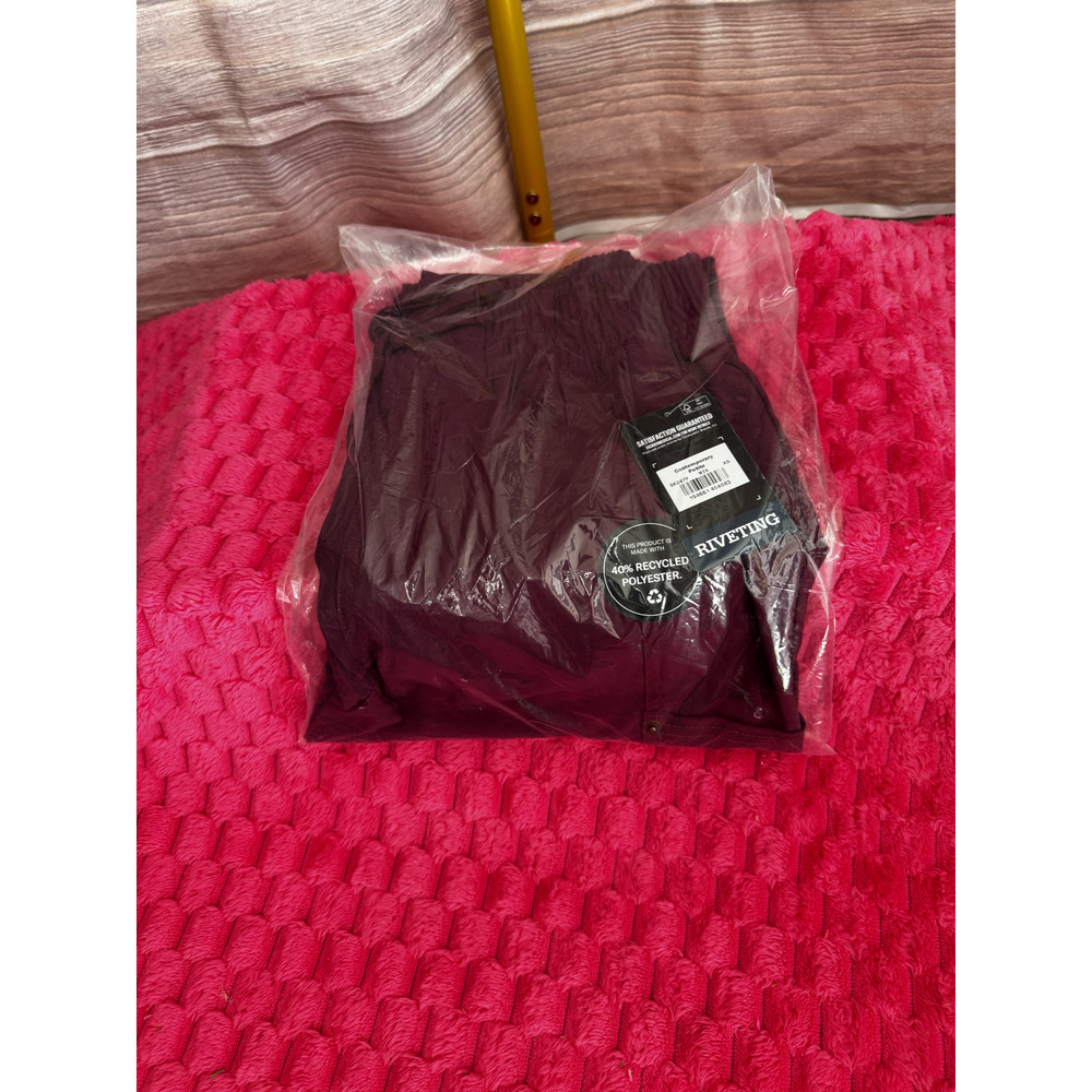 Dickies Riveting Women's Size XS/P Wine Maroon 6-Pocket Medical Scrub Bottoms - Picture 4 of 4